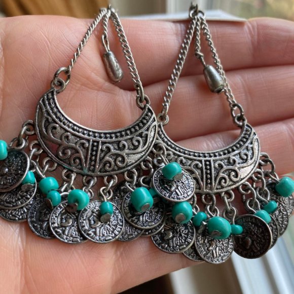 Dangling Silver Earrings - Picture 3 of 3